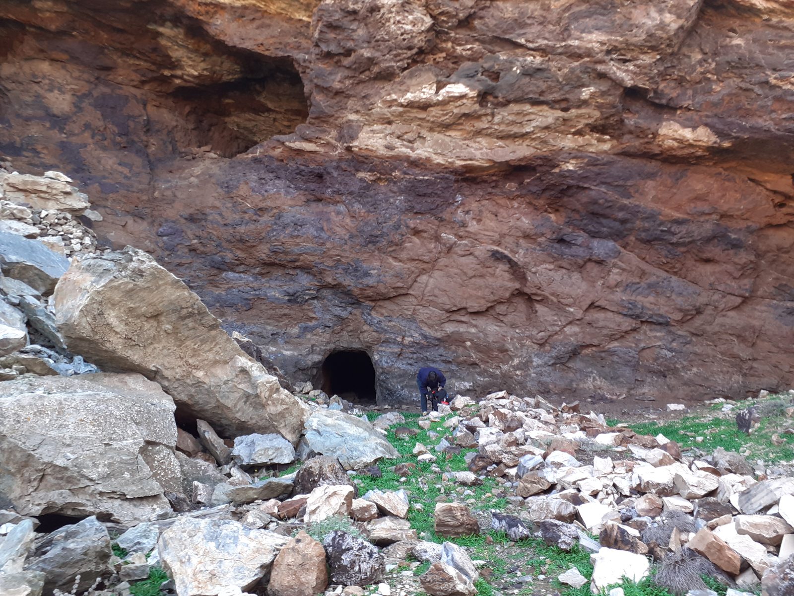 The entrance of a mine in Serifos